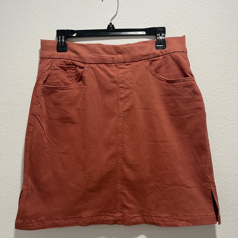 Jag Terracotta A-Line Skirt